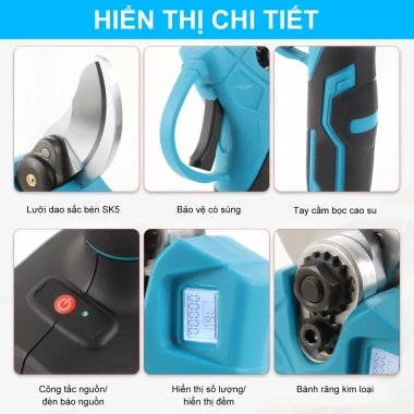 Máy cắt tỉa cành pin Makita, động cơ không chổi than siêu khỏe - Giá 450.000₫ 6 Máy cắt tỉa cành pin Makita, động cơ không chổi than siêu khỏe - Giá 450.000₫ 6