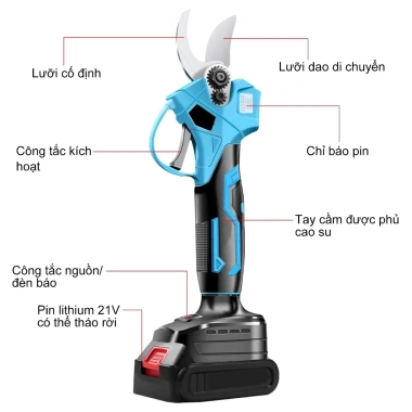 Máy cắt tỉa cành pin Makita, động cơ không chổi than siêu khỏe - Giá 450.000₫