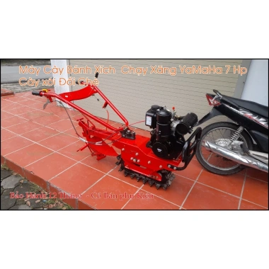 Máy cày bánh xích 7HP lưỡi cày chạy xăng - Giảm giá tại Nam Định, chỉ 13,75 triệu