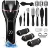 Máy chà gót chân 3 đầu mài 2 chế độ - Tẩy tế bào chết, kèm 10 phụ kiện, 162.000₫