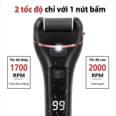 Máy chà gót chân 3 đầu mài 2 chế độ - Tẩy tế bào chết, kèm 10 phụ kiện, 162.000₫ 8