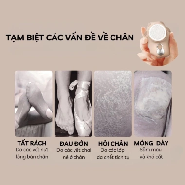 Máy Chà Gót Chân DELADEP Tự Động - Mài Gót Mịn, Tẩy Da Chết, Tặng 3 Đầu Mài - 179.000₫ 2