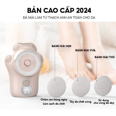 Máy Chà Gót Chân DELADEP Tự Động - Mài Gót Mịn, Tẩy Da Chết, Tặng 3 Đầu Mài - 179.000₫ 7