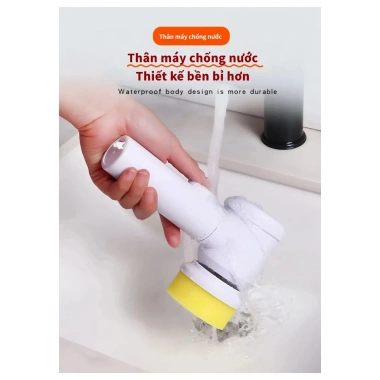 Máy chà rửa điện cầm tay tự động, sạch kính, bếp, giày dép - Giá chỉ 52.000₫ 6