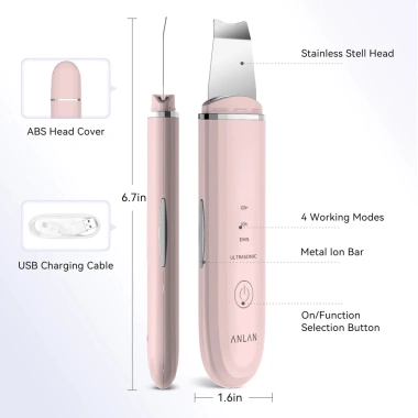 Máy chà sàn da siêu âm ANLAN làm sạch sâu, nâng cơ, xẻng lột Limpiador, 317.430₫