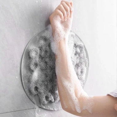 Máy chà sàn lưng POKINGE, Bàn chải tắm TPR, Máy hút chân treo tường tái sử dụng, Massage chân - Giá chỉ 64.152₫ 4