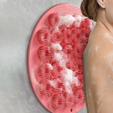 Máy chà sàn lưng POKINGE, Bàn chải tắm TPR, Máy hút chân treo tường tái sử dụng, Massage chân - Giá chỉ 64.152₫ 7