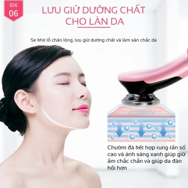 Máy chăm sóc da nóng lạnh đẩy tinh chất trị liệu ánh sáng, làm trẻ hóa da, bảo hành 12 tháng - Giá ưu đãi 629,000₫