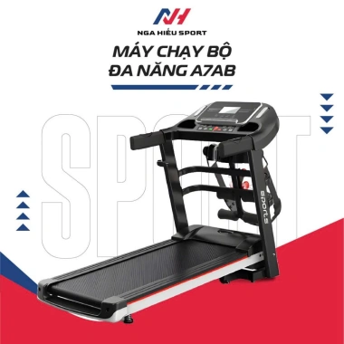 Máy chạy bộ A7AB/A7S 2HP gấp gọn, đai massage, chạy nhẹ, chống rung - Hàng chính hãng