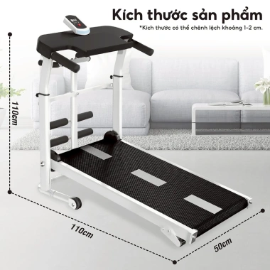 Máy chạy bộ CƠ 5 in 1 SH‑S306 Treadmill 2.021 đa năng, kèm đĩa xoay eo 360 độ - 2.099.000 VND