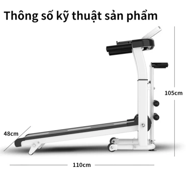 Máy chạy bộ cơ gấp gọn, đệm đi bộ, độ dốc điều chỉnh, Bluetooth, âm nhạc, giá 1.799.000₫ 9 Máy chạy bộ cơ gấp gọn, đệm đi bộ, độ dốc điều chỉnh, Bluetooth, âm nhạc, giá 1.799.000₫ 9