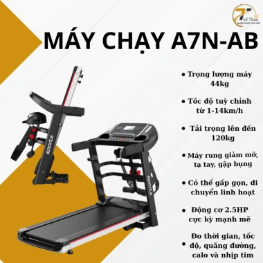 Máy chạy bộ đa năng FUJIKO A7N-AB - Rung, gập bụng, giảm giá 20% chỉ 2.28 triệu 2