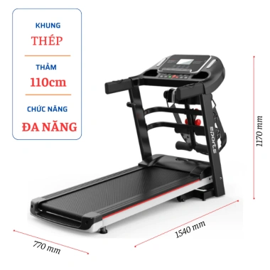 Máy chạy bộ đa năng FUJIKO A7N-AB - Rung, gập bụng, giảm giá 20% chỉ 2.28 triệu 3