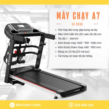 Máy chạy bộ đa năng FUJIKO A7N-AB - Rung, gập bụng, giảm giá 20% chỉ 2.28 triệu 10