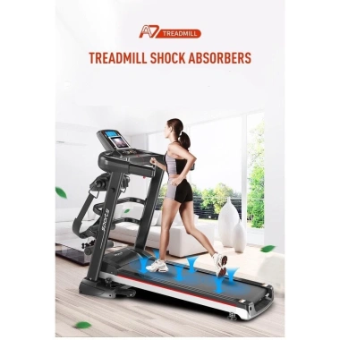 Máy chạy bộ điện đa năng A7S 3.0HP - Đai massage, tạ tay, bảo hành 5 năm, video, hình thật - Giá 5.35 triệu