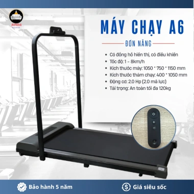 Máy chạy bộ điện FUJIKO A6 nhỏ gọn, gấp gọn, điều chỉnh tốc độ - Giá 2,260,000₫ 3