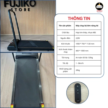 Máy chạy bộ điện FUJIKO A6 nhỏ gọn, gấp gọn, điều chỉnh tốc độ - Giá 2,260,000₫ 4