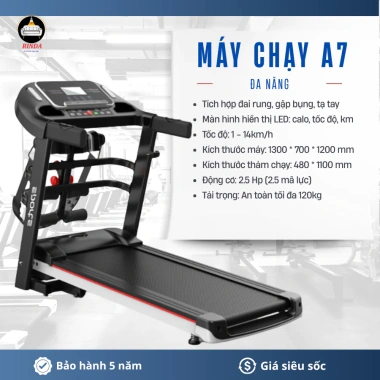 Máy chạy bộ điện FUJIKO A6 nhỏ gọn, gấp gọn, điều chỉnh tốc độ - Giá 2,260,000₫ 7