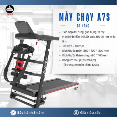Máy chạy bộ điện FUJIKO A6 nhỏ gọn, gấp gọn, điều chỉnh tốc độ - Giá 2,260,000₫ 10