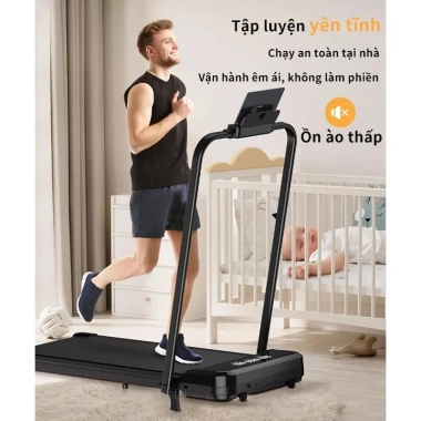 Máy chạy bộ điện gấp gọn MY-HI T3 - Độ dốc tùy chỉnh, tay vịn gập, tắt tiếng, phù hợp gia đình, giá ưu đãi 2,290,000₫ 5