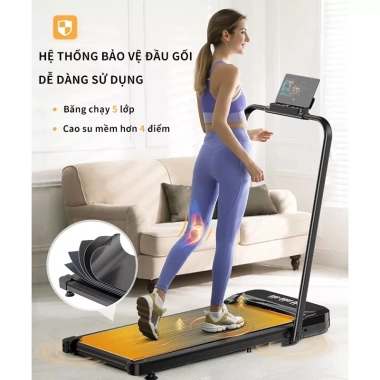 Máy chạy bộ điện gấp gọn MY-HI T3 - Độ dốc tùy chỉnh, tay vịn gập, tắt tiếng, phù hợp gia đình, giá ưu đãi 2,290,000₫ 6