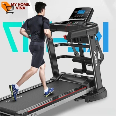 Máy chạy bộ gấp gọn A7S 2HP chống rung, đa năng tại nhà kèm đai bụng đo nhịp tim - 7,690,000₫