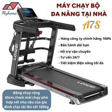 Máy chạy bộ gấp gọn A7S 2HP chống rung, đa năng tại nhà kèm đai bụng đo nhịp tim - 7,690,000₫ 4 Máy chạy bộ gấp gọn A7S 2HP chống rung, đa năng tại nhà kèm đai bụng đo nhịp tim - 7,690,000₫ 4