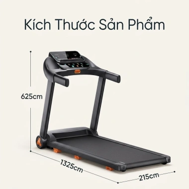 Máy chạy bộ gập gọn Bluetooth, độ dốc, tốc độ 14km/h, cho gia đình - 4,1 triệu