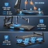 Máy chạy bộ gập gọn gia đình, Bluetooth âm nhạc, giảm chấn, chống ồn, độ dốc điều chỉnh - 4,600,000₫ 9