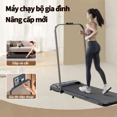 Máy chạy bộ gấp gọn gia đình - Giảm chấn, giảm tiếng ồn, điều khiển từ xa, giảm giá 22%