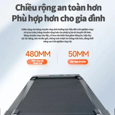 Máy chạy bộ gấp gọn gia đình - Giảm chấn, giảm tiếng ồn, điều khiển từ xa, giảm giá 22%