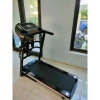 Máy chạy bộ gấp gọn tại nhà, băng tải 5 lớp, tốc độ 14km/h, kèm dây đai massage bụng 8