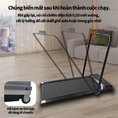 Máy chạy bộ gập gọn trong nhà – Băng EVA chống rung, giảm cân, giá 3.039.000₫
