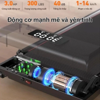 Máy chạy bộ gia dụng tại nhà - Băng chạy chống rung, độ dốc điều chỉnh, giá 1.89 triệu