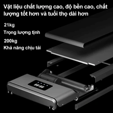 Máy chạy bộ gia dụng tại nhà - Băng chạy chống rung, độ dốc điều chỉnh, giá 1.89 triệu