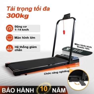 Máy chạy bộ gia dụng tại nhà - Băng chạy chống rung, độ dốc điều chỉnh, giá 1.89 triệu 10 Máy chạy bộ gia dụng tại nhà - Băng chạy chống rung, độ dốc điều chỉnh, giá 1.89 triệu 10