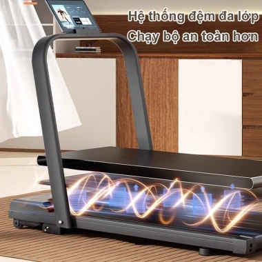 Máy chạy bộ mini gấp gọn đa năng, điều chỉnh độ dốc, máy tập thể dục tại nhà - Giá chỉ 2.29 triệu