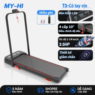Máy chạy bộ mini gấp gọn đa năng, điều chỉnh độ dốc, máy tập thể dục tại nhà - Giá chỉ 2.29 triệu