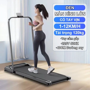 Máy chạy bộ mini gấp gọn đa năng, hấp thụ sốc, tập thể dục tại nhà, giá 2.359.000₫