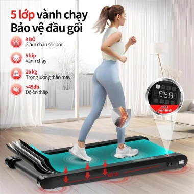 Máy chạy bộ rung 3 trong 1 - 4 chế độ rung, độ dốc điều chỉnh, LED Remote - Giá chỉ 2.6 triệu