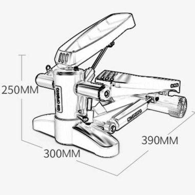 Máy chạy bộ tại chỗ Stepper A012 - Máy bước chân mini thủy lực, tập chân trong nhà, giảm còn 1.450.000₫
