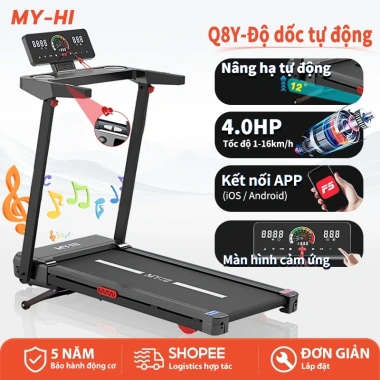 Máy chạy bộ tại nhà gập gọn, điều chỉnh độ dốc, điều khiển APP, màn hình cảm ứng, tốc độ 1‑16km/h - 4,2 triệu 10 Máy chạy bộ tại nhà gập gọn, điều chỉnh độ dốc, điều khiển APP, màn hình cảm ứng, tốc độ 1‑16km/h - 4,2 triệu 10