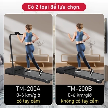 Máy chạy bộ TM200 có điều khiển từ xa - Băng chạy chống rung, giá 2.299.000₫