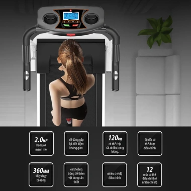 Máy chạy bộ TREADMILL BG thiết kế đẹp, tính năng ưu việt, giá ưu đãi 629.000₫