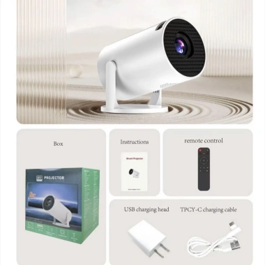 Máy chiếu mini WiFi 480x360 1.080P, kết nối điện thoại HDMI USB, xem phim tối, giá 429.000 5
