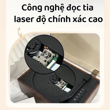 Máy Chơi CD Đa Năng Bluetooth - Phát Nhạc Chất Lượng, Quà Tặng Sáng Tạo Giá 887k