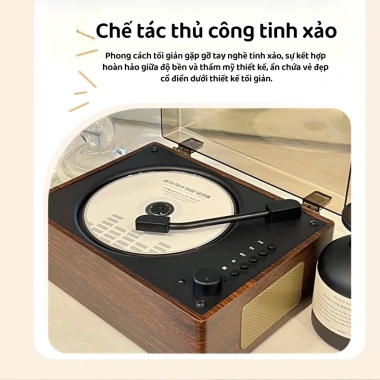 Máy Chơi CD Đa Năng Bluetooth - Phát Nhạc Chất Lượng, Quà Tặng Sáng Tạo Giá 887k