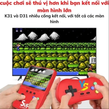Máy chơi game cầm tay D31 Plus - Màn hình 4.0 Full HD lớn, sạc dự phòng, chỉ 455.000₫ 4