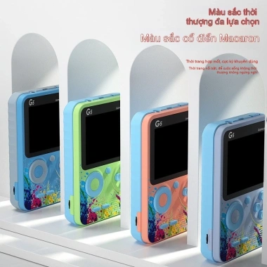 Máy chơi game cầm tay G5 - 500 trò chơi, 2 người chơi, pin sạc, giá ưu đãi 168.555đ