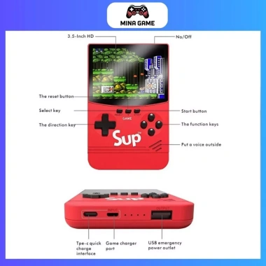 Máy chơi game cầm tay SUP 500 cao cấp - Pin 8.000mAh tích hợp sạc dự phòng, nâng cấp từ SUP 400, giá ưu đãi 445.000 VND 5